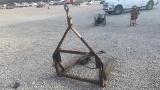 3 pt. round bale mover w/ winch.