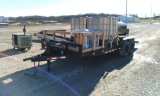 2010 Bumper flatbed trailer w/ Hydro seed VUT