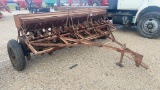 10’ IH grain drill w/ grass seeder, rope trip