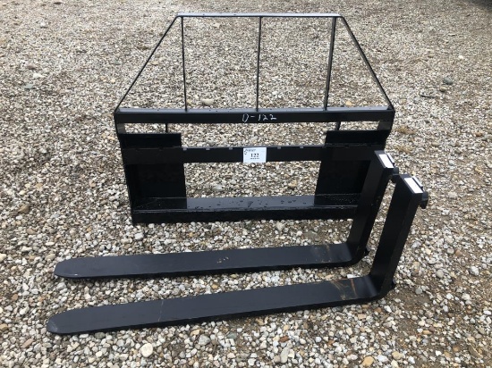 Set of 48" skid steer pallet forks