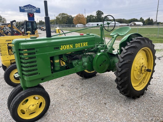 JD H Tractor, Drove onto Trailer,