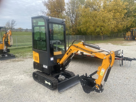 Miva Mini Excavator, Back Fill Blade +