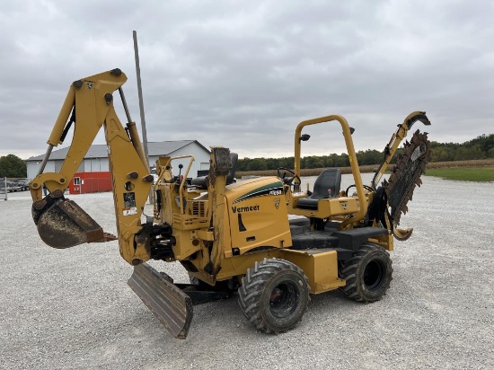2008 Vermeer RT650 Trencher/ Backhoe ++