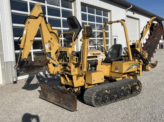Vermeer RTX450 Trencher/ Backhoe, +