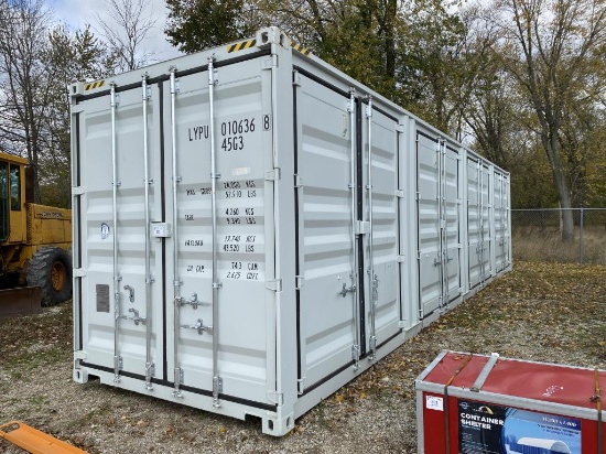 40FT Container, Used One Time + 5 sets of doors,  Plus Tax