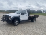 2008 Ford F550 XL Super Duty Flatbed 4x4 Pickup VUT