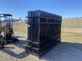 Unused Galvanized Steel 10'x7' Fence +