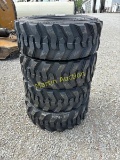 Forerunner Skid Steer Tires  (4) New