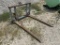 Gray Round Bale 3 Pt Fork