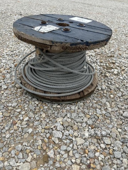 Steel Aircraft Cable 3/8 In x Approx 50 Ft  Morefield Closeout  309-824-7917