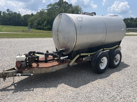 1200-gallon Stainless Steel nurse tank on tandem *  Wilson Closeout 217-620-9660