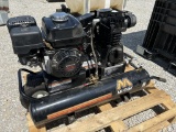 Twin Tank Air Compressor - Gas Powered Morefield Closeout  309-824-7917