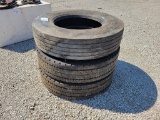 (2) Yokohama 11R22.5 semi tires, used; plus Wilson Closeout 217-620-9660