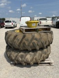 184x38 Duals - on 10 Bolt JD Rims