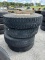 Truck tires- 11R22.5- (4) tires w/ rims