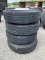 Truck tires- 11R22.5- (4) tires w/ rims