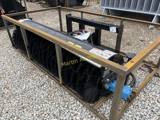 Skid Steer Angle Broom Mower King +