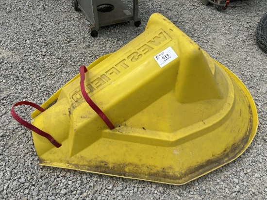 Yellow Grain Auger Hopper