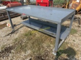Rolling Shop Table