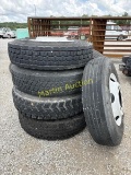 Truck tires w/ Rims- 11R22.5 set of 6 +