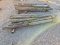 bundle of (10) wooden posts, 6