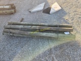 bundle of (10) wooden posts, 6