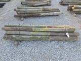 bundle of (10) wooden posts, 6
