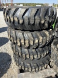 Forerunner Tires (4) 10-16.5 on Bobcat Wheels