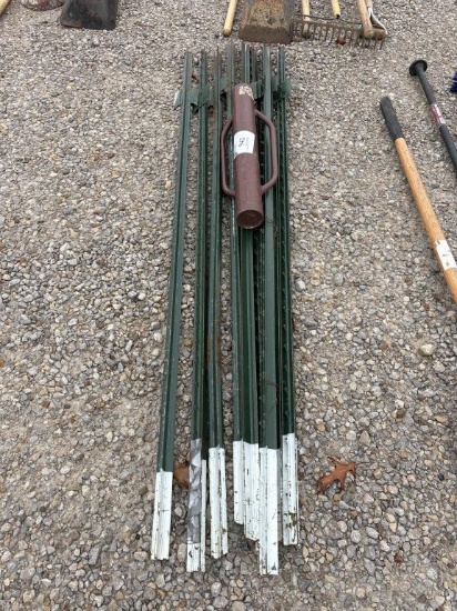 6' Green Stakes with Driver