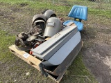 heater, chain saw, seat
