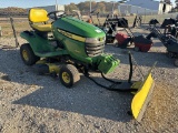 John Deere Rider -48 Deck, Snow Plow and Weights