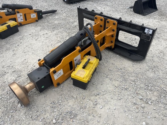 Skid Steer Post Driver GIYI 2025 +