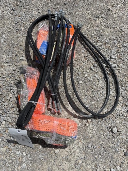 Hydraulic Hoses and Ratchet Straps +