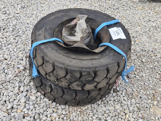 Fork Lift Tires 6.50x10 (2) 12 Ply