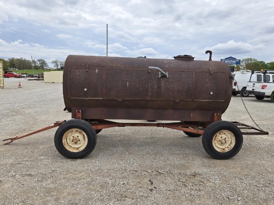 Smoker Grill w/ 1000 Gal Tank on Running Gear
