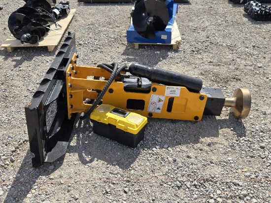 Skid Steer Post Driver GIYI 2025 +