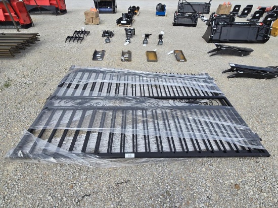 BI-PARTING WROUGHT IRON GATE SKLP 20 FT.  2025 +