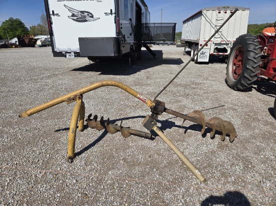 Post Hole Drill with 12 in and 8 in Auger