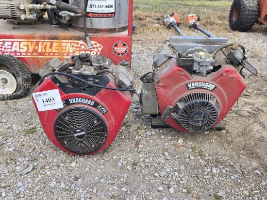 pair of motors: 16hp V twin OHV vanguard