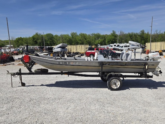 1979 Rolco Boat Trailer and Fisher Marine Boat VUT