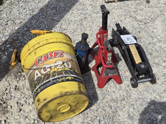 Floor Jack with Jack stands