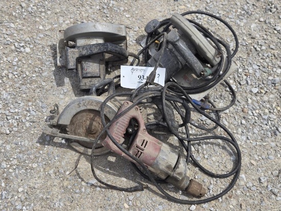 Circular Saws (3), 1/2" Milwaukee Drill