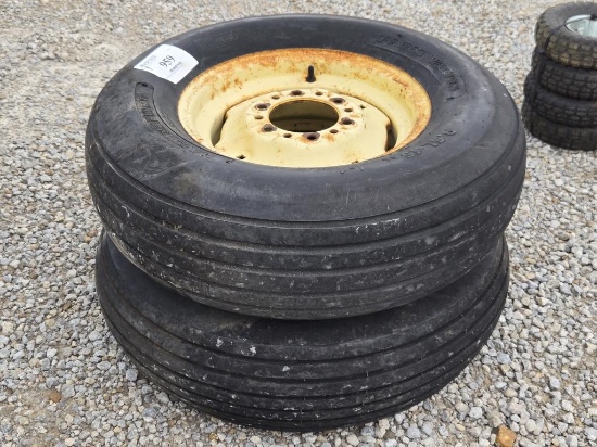 Implement Tires (2) with 6 Bolt Rims 9.5L-15