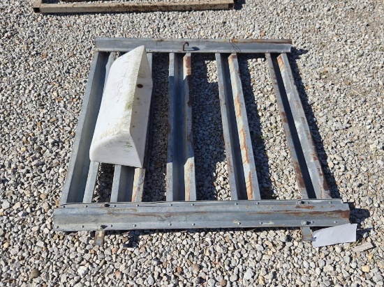 Gate 48In Wide  Galvanized with Feeder