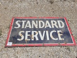 Double Sided Service Station Enamel Sign