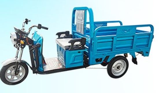 Electric tricycle with dumper cart + ROW 1