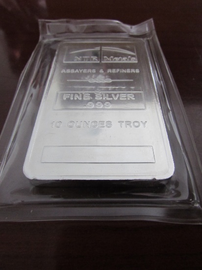 NTR Metals .999 Fine Silver 10 Troy Ounces