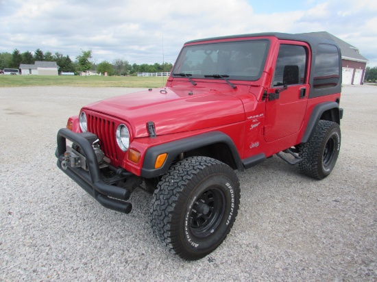 1999 Jeep Wrangler TJ/Sport Miles:137,163 | Cars & Vehicles Cars | Online  Auctions | Proxibid