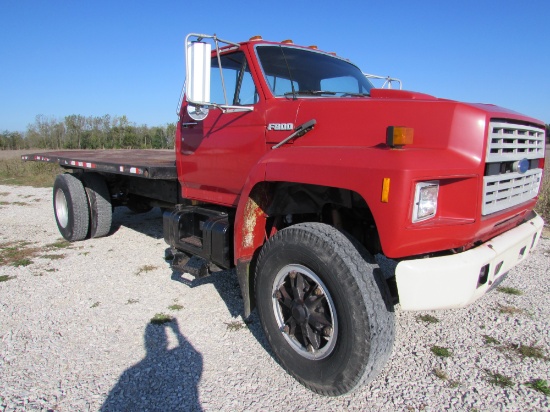 1989 Ford F800 Flat Bed Miles: Exempt