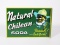 Scarce NOS 1940s Natural Chilean Soda double-sided tin flange sign. Hard to find especially in this